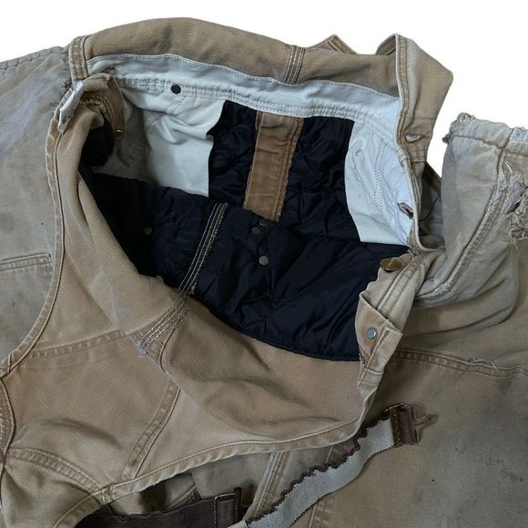 VTG Carhartt Insulated Overalls Coveralls Quilt Lined Men’s Size 36x30 - Picture 4 of 4